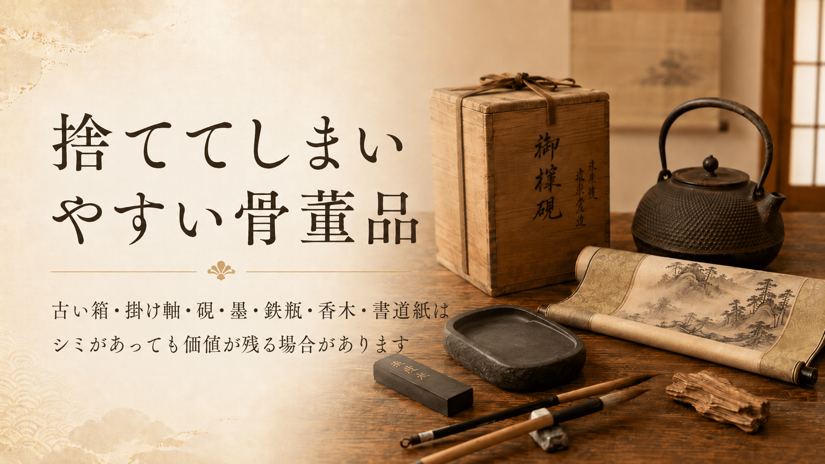 捨ててしまいやすい骨董品