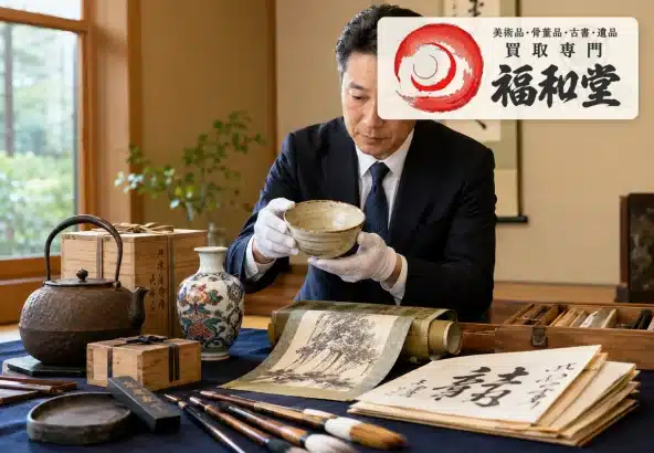 遺品整理で出てきた骨董品・書道具をまとめて確認する福和堂の査定相談